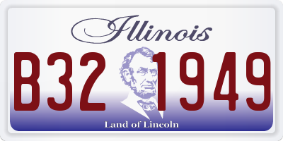 IL license plate B321949