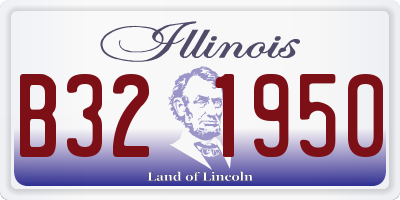 IL license plate B321950