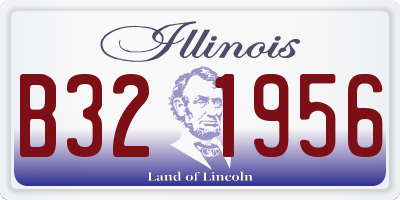 IL license plate B321956