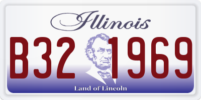 IL license plate B321969