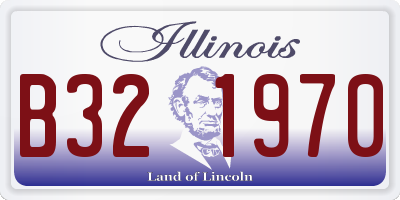 IL license plate B321970