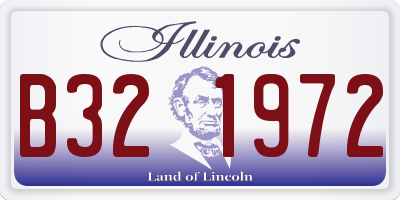IL license plate B321972