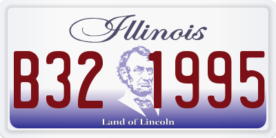 IL license plate B321995