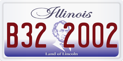 IL license plate B322002