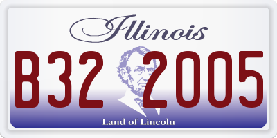 IL license plate B322005