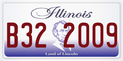 IL license plate B322009