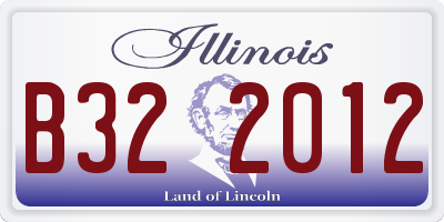 IL license plate B322012