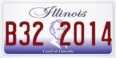 IL license plate B322014