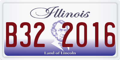 IL license plate B322016