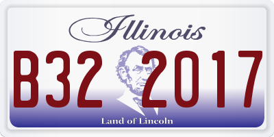 IL license plate B322017