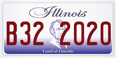 IL license plate B322020