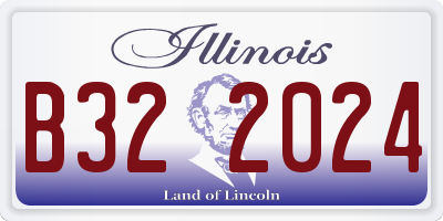 IL license plate B322024