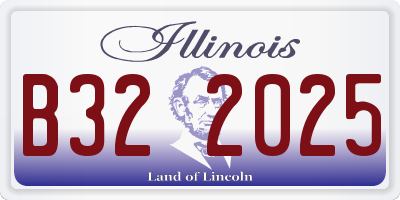 IL license plate B322025