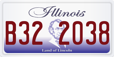 IL license plate B322038
