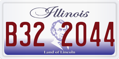 IL license plate B322044