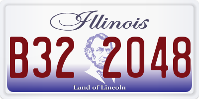 IL license plate B322048