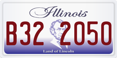 IL license plate B322050