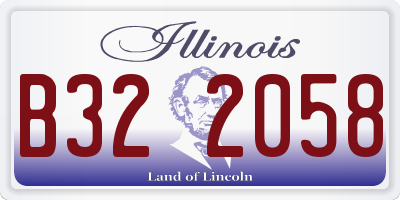 IL license plate B322058