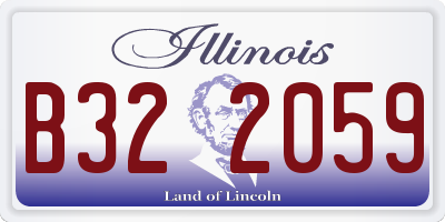 IL license plate B322059