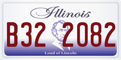IL license plate B322082