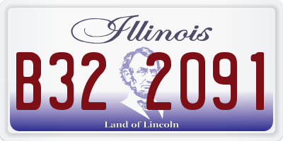 IL license plate B322091