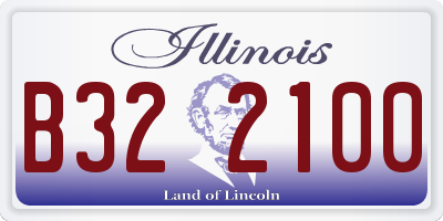 IL license plate B322100