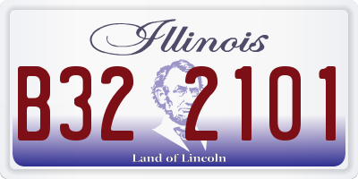 IL license plate B322101