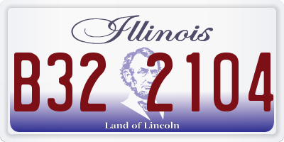 IL license plate B322104