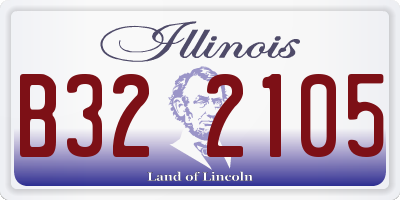 IL license plate B322105
