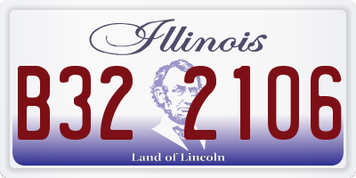 IL license plate B322106