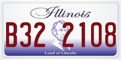 IL license plate B322108