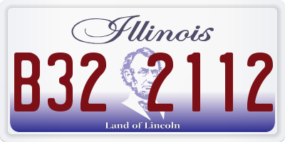 IL license plate B322112