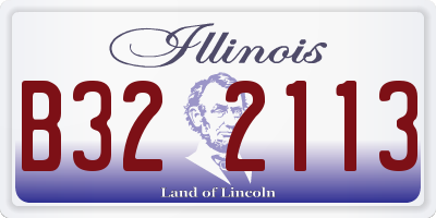 IL license plate B322113