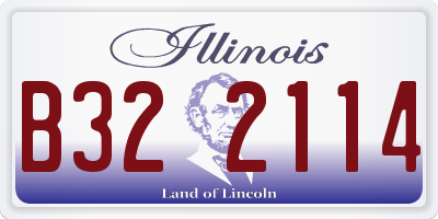 IL license plate B322114