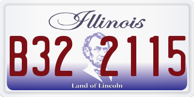 IL license plate B322115