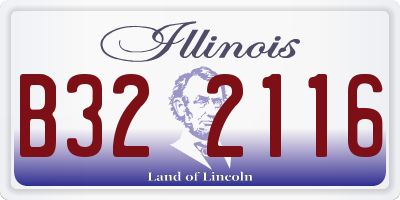 IL license plate B322116