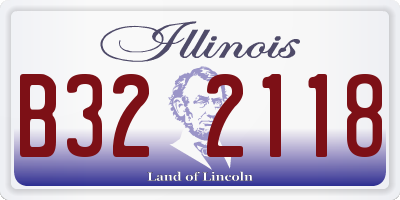 IL license plate B322118