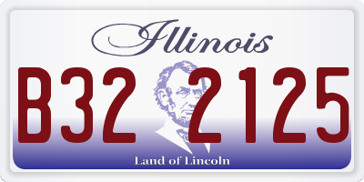 IL license plate B322125