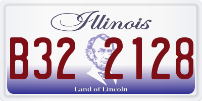 IL license plate B322128