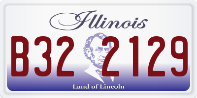 IL license plate B322129
