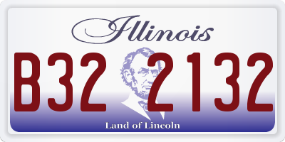 IL license plate B322132