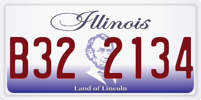 IL license plate B322134