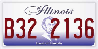 IL license plate B322136