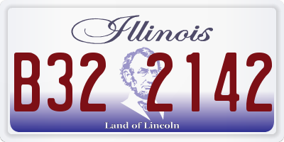 IL license plate B322142