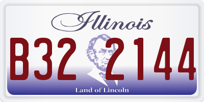 IL license plate B322144