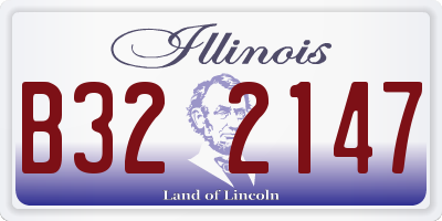 IL license plate B322147