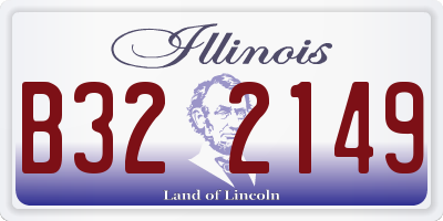 IL license plate B322149
