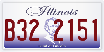 IL license plate B322151