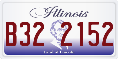 IL license plate B322152