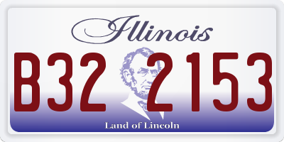 IL license plate B322153